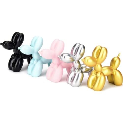 New Cute Small Balloon dog Resin Sculpture Crafts Gifts Fashion Cake baking Home Decorations Party Dessert Desktop Ornament