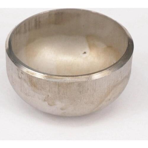 O/D 34/48/60/57/76/89/108/133/140/159mm 304 Stainless Steel End Cap Welded Pipe Fitting Water Gas Oil Welding 2.7-3mm Thick