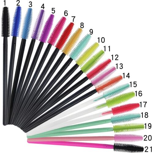 Hot Disposable Silicone Gel Eyelash Brush Comb Mascara Wands Eye Lashes Extension Tool Professional Beauty Makeup Tool For Women