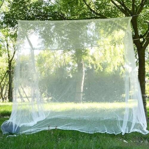 Camping Tent White Mesh Portable Square Foldable Summer Anti-Mosquito Net Lightweight Outdoor Camping Tent Sleeping
