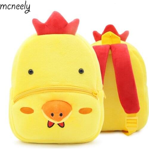 Hot Kindergarten Kids Crocodile Backpacks Baby Girls Boys Cute Schoolbag Plush Backpack Children Cartoon School Bags