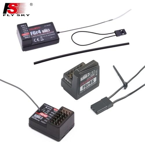 Flysky FGR4/FGR4S/FGR4P Receiver Single Antenna Bidirectional Four-way PPM/IBUS For FS-NB4 Remote Control Transmitter Quadcopter