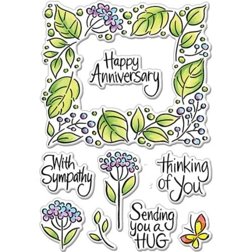 CLEAR STAMP cartoon DIY Scrapbook Card album paper craft silicon rubber roller transparent stamps 144