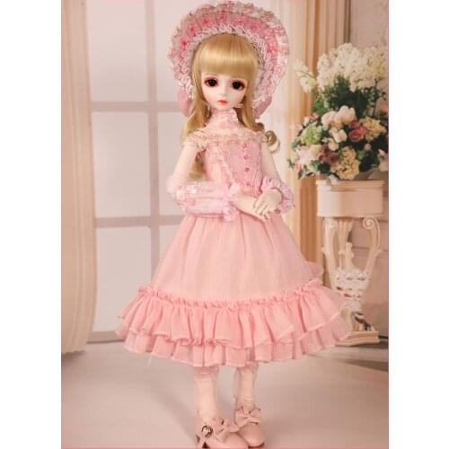 1/4 scale BJD doll Cute kid sweet girl BJD/SD Resin figure doll DIY Model Toy gift.full set with Clothes,shoes,wig A0134bory