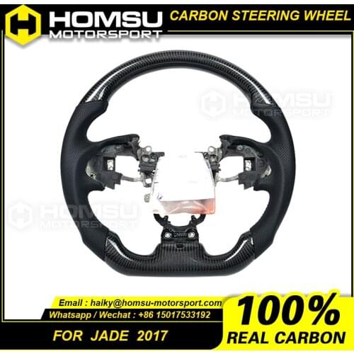 Custom alcantar led carbon fiber LED steering wheel For honda 17 year jade racing wheel convertible