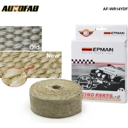 10M HEAT WRAP EXHAUST MANIFOLD & 4CABLE TIES Exhaust Thermal Protection Brown For Honda accord 2003-2007 AF-WR14YDF