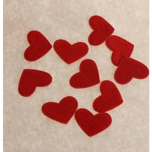 Heart Embroidered Patches Sewing Applique Badge Clothes Stickers Apparel Craft E56C