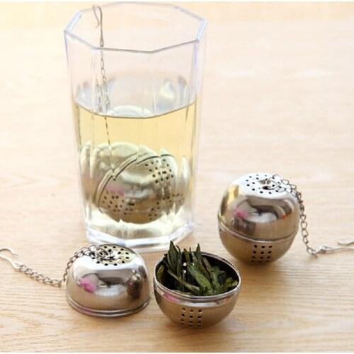 Vacclo Stainless Steel Ball Shape Tea Infuser Loose Tea Leaf Spice for Teapot Hot pot Creative Seasoning Ball Kitchen Tools
