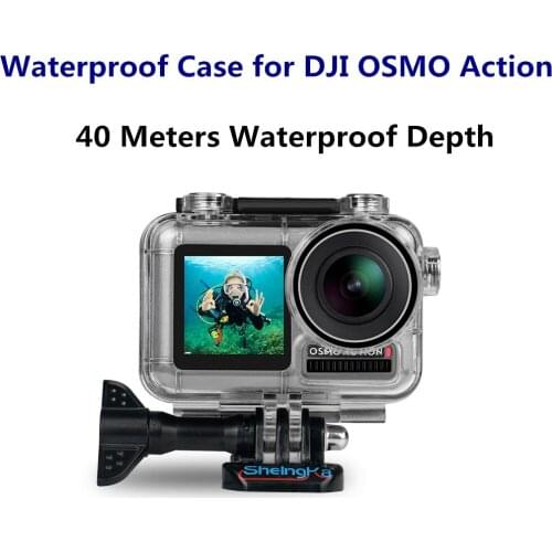 Waterproof case for OSMO Action Sports Camera Waterproof Housing Case For DJI Osmo Action 40 Meters Waterproof Accessories