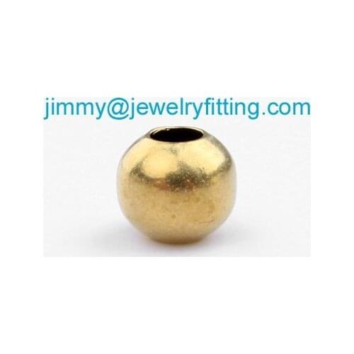 Jewelry brass beads wholesale jewelry findings jewelry accessories size 6*2.5mm gold can be plated