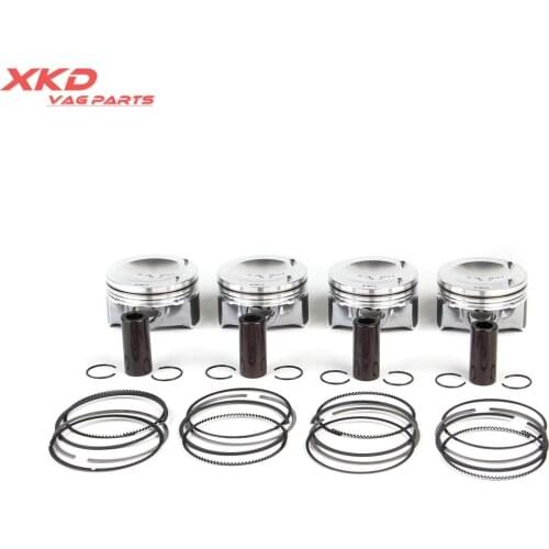 06H107065AM 2.0T Engine Piston & Rings Kit 23MM Fit For V-W Atlas Je-tta Tiguan Eos CC AU-DI A4 A6 Q3 Q5 TT 06H107065AA