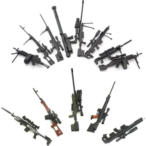 1:6 Gun Model Coated 12' Soldier Weapon SVD TAC-50 Sniper Rifle Model Action Firgure Props Assemble Toy