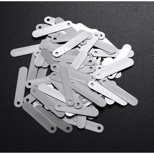 100pcs/Set Battery SPCC Soldering Tab Nickel Plated Solder Tab For Sub C 14500 18650 Rechargeable Battery Cell Tool Parts