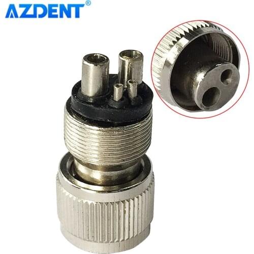 AZDENT Dental Turbine Handpiece Adaptor Coupler Motor Convertor Conversion Connector 2 Holes 4 Holes B2 M4 Dentistry Tools