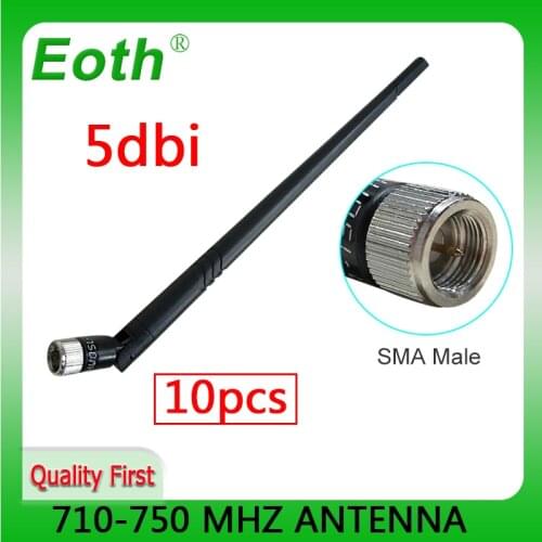 710-750 MHZ antenna SMA Connector MaLE 5DBI antena cellular booster modem hf telephone longo alcance signal router lte gsm carro