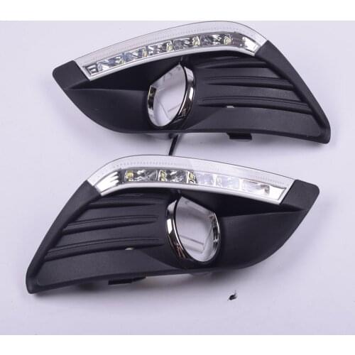 Car LED DRL For Ford Focus 2 mk2 2008 2009 2010 2011 Front Driving Lamp Foglight Daytime Running light DRL