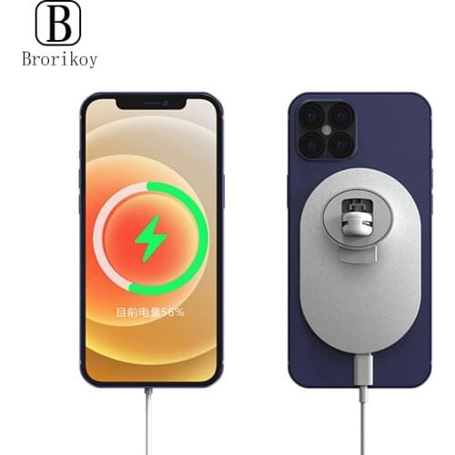 15W Quick Fast Magnetic Wireless Charger Phone Car Holder Airvent Magnet Adsorbable Car Mount For iphone 12 Pro Max 12mini Stand