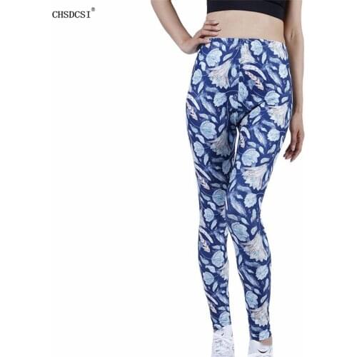 CHSDCSI Summer Leggings Women Hot Leggins Print Workout Fitness Gym Sexy Pants High Elastic Tights Skinny Jegging Drop Shipping
