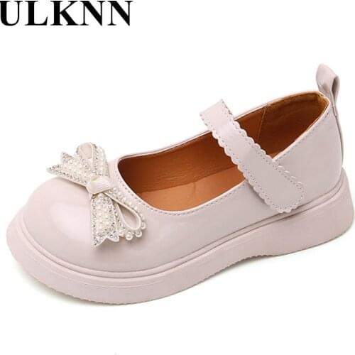 Childrens Black Leather Shoes 2021 Autumn Childrens Shoes Round Toe All-match Princess Shoes Casual Student Baby Small Shoe