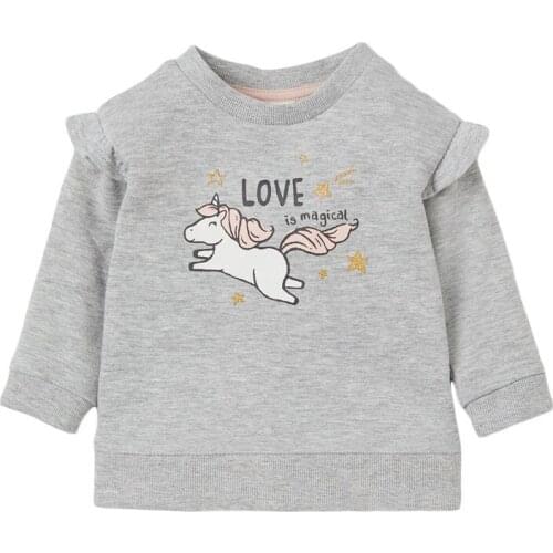 Bambino New Year 2021 Sweatshirt Unicorn Fleece Winter Clothes Kids Girl 2-9 Years Little Girl Costumes Warm School Clothing