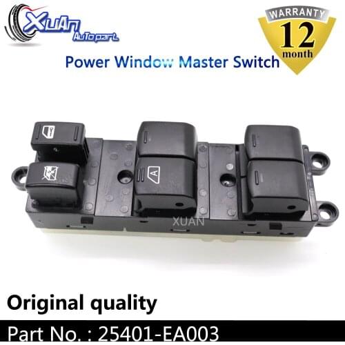 XUAN Electric Master Control Lifter Power Window Switch 25401-EA003 for Nissan Frontier Xterra 2.5L 4.0L 25401EA003