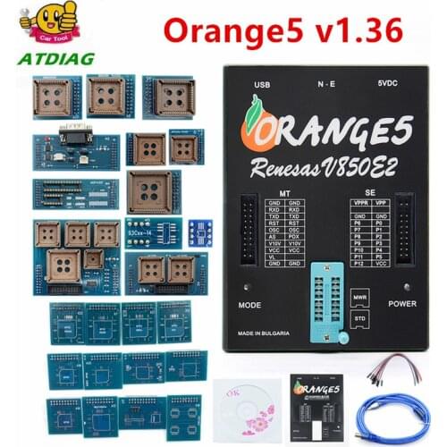 Full Orange5 v1.36 Programmer Diagnostic tool with Full Adapter orange5 ECU programmer Diagnostic Tools Orange 5 car accessories