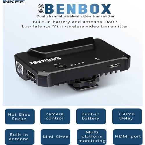 INKEE Benbox Mini Video Transmitter Wireless 2.4G/5G Device Video Image Transmitter For DSLR/IOS iPhone/iPad /Android Phone