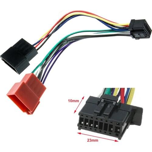 ISO Wiring Harness Radio Adapter for Pioneer FH-X575UI FH-X775BT DEH-X8750BT DEH-X8700DAB MVH-X175UI DEH-X1750 DEH-X2750UI