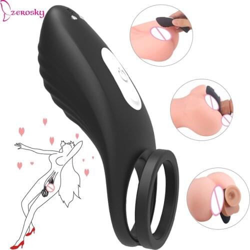 USB Charging Penis Rings Cock Rings Male Sex Toys for Men Penis Massager Stimulator Cock Ring Vibrator Sex Toys