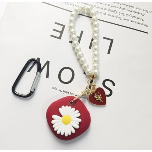 Fashion For Samsung Galaxy SmartTag Case Cute Korea Flower Silicone Protective Shell For Galaxy Smart Tag Tracker Cover