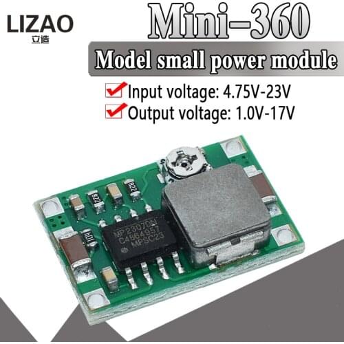 RC Airplane Module Mini 360 DC Buck Converter Step Down Module DC DC low power module 4.75V-23V to 1V-17V Better than LM2596 2A