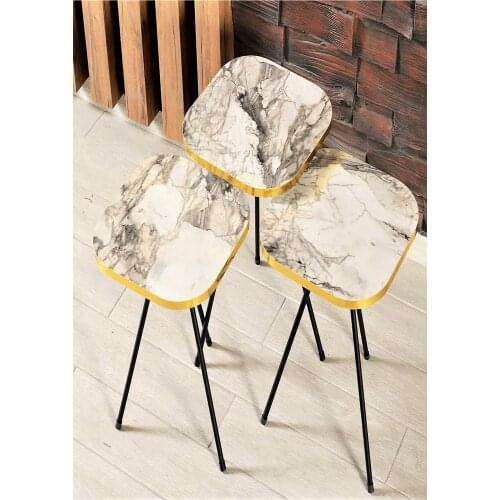 Marble Pattern The MEDEF 3 pcs coffee table set