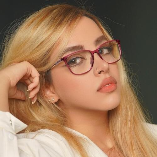 ELECCION Fashion Optical Glasses Women Full Rim Frame Spring Temple Computer Eyewear 2021 New Prescription Myopia Eyeglasses