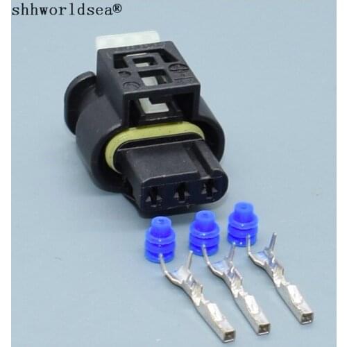 Shhworldsea 3pin 1.2mm Suitable for Benz car reversing radar waterproof car connector