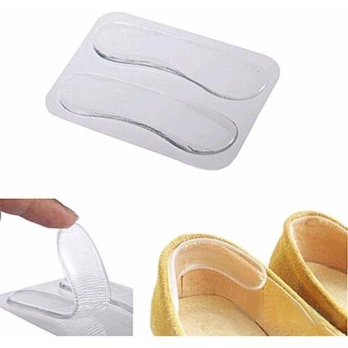 1pair Self-adhesive Silicone Gel Heel Cushion Foot Care Shoe Pads Shoe Insoles New Silicone Heel Shoe Pads