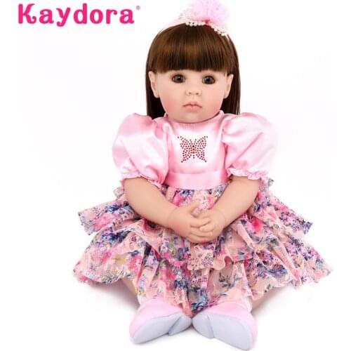 50 CM Adorable Princess Doll bonecas princesas Soft Silicone 22 Inches npk doll lol reborn baby Lifelike boneca newborn Kaydora
