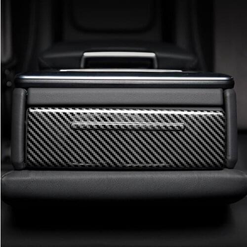 Stainless Steel Rear Water Cup Holder Panel Decoration Cover Trim For Audi A6 C8 2019 2020 Car Styling Interior Accessories