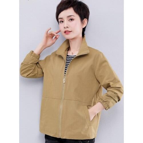 Plus Size Spring Solid Jacket Coat Women Hooded Autumn Fashion Long Sleeve Outerwear Slim Thin Windbreaker Ladies Clothes H1211