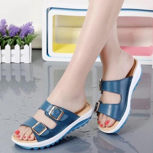 Woman Shoes slippers 2021 new comfortable wedges women sandals casual outside & indoor slippers female zapatos de mujer