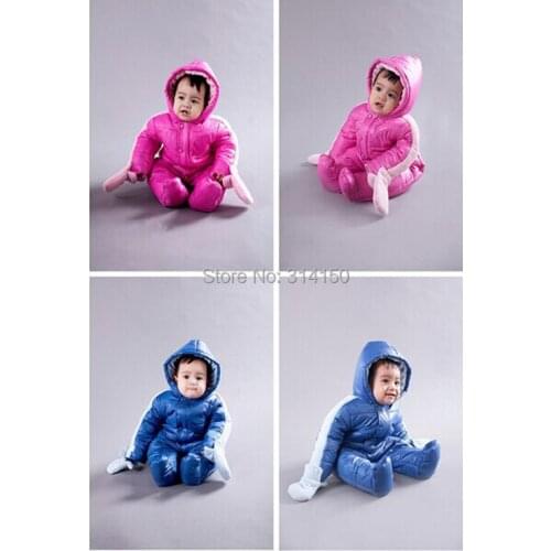Fashion Baby Rompers Cotton-Padded One-Piece Kid Jumpsuit Baby Boy/Girl Warm Clothing For Winter 1pcs Free Shipping