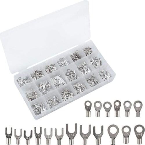 420 Piece 18 in 1 Cable Shoes Set Cable Cable Cable Shoes Crimp UniSolved Terminals Set U Ring Cable Shoe range Wire