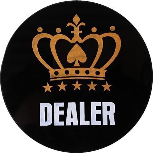 Acrylic All-in Poker Dealer Chip / Card Protector Bounty Tournament Coin for Blackjack Roulette Tournaments Poker Game Lovers