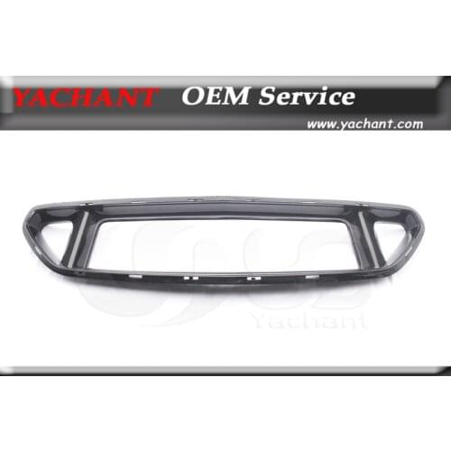 Car-Styling Carbon Fiber Front Grille Fit For 2015-2016 Mustang Trufiber LG239 Style Front Bumper Up Grille