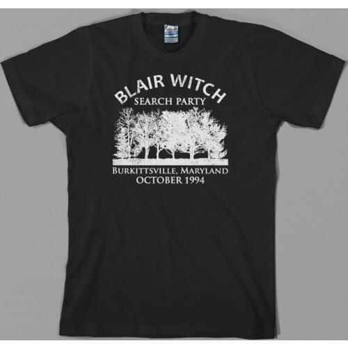 Blair Witch Project Search Party T Shirt Found Footage Halloween Paranormal 90S