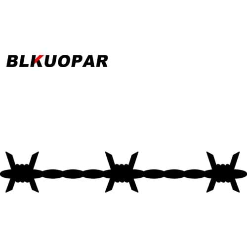 BLKUOPAR for Barbed Wire Silhouette Car Stickers Sunscreen Fashionable Decals Cartoon Windows Surfboard Decor Car Goods
