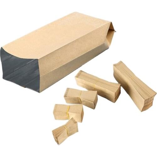 Open Top Kraft Paper Tea Bag With Side Gusset Wholesale 50Pcs
