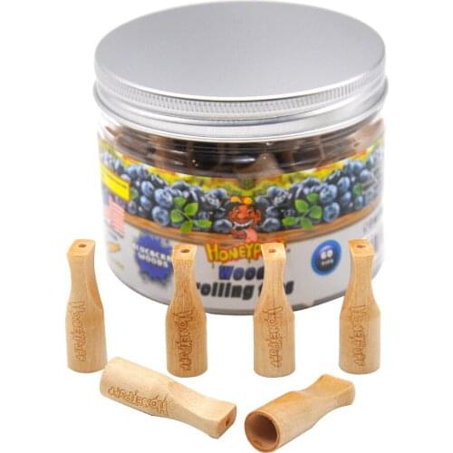 Wood Mouthpiece Tips With Blueberry Flavor Smoking Wooden Mouth Filter Tip Cigarette Holder Tobacco Hand Pipe
