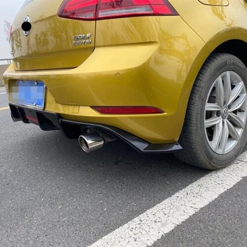 Rear Bumper Diffuser Lip Spoiler Air Outlet Exhaust Strip Cover Trim For Volkswagen Golf 7/7.5 Mk 7/7.5 GTI Body Kit Accessories