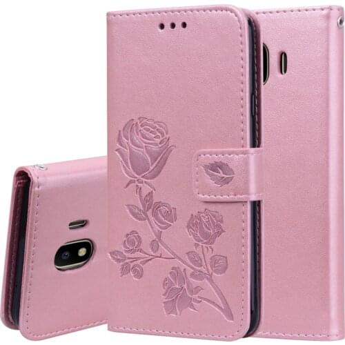 For Samsung Galaxy J4 2018 Leather Case on for Samsung J4 2018 Cover Classic Style Flip Wallet Phone Cases Women Men