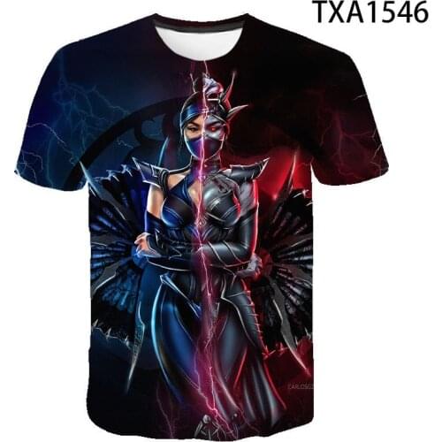 3D T Shirt Mortal Kombat Men Women Children Casual Streetwear Short Sleeve Boy Girl Kids Printed T-shirt Fashion Cool Tops Tee